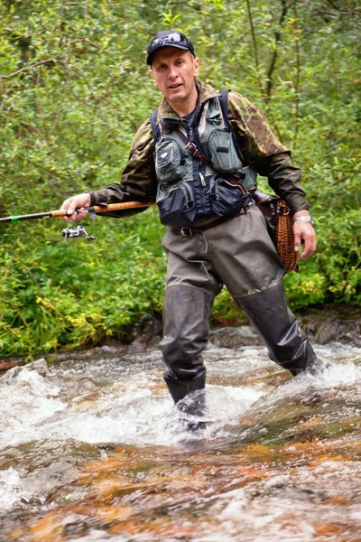 Fly-fishing — Stock fotografie