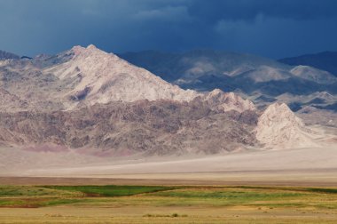 Mongolian landscape clipart