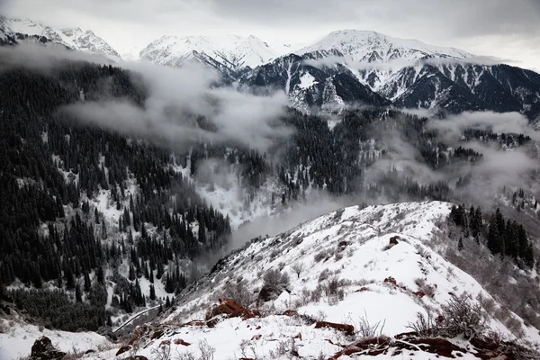 山中の嵐の天気 — ストック写真