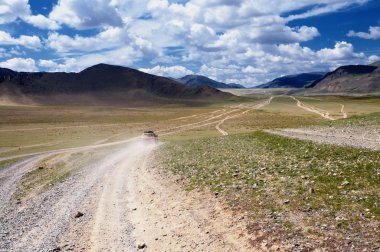 Roads in Mongolia clipart