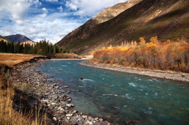 Kazakistan'ın Chilik Nehri