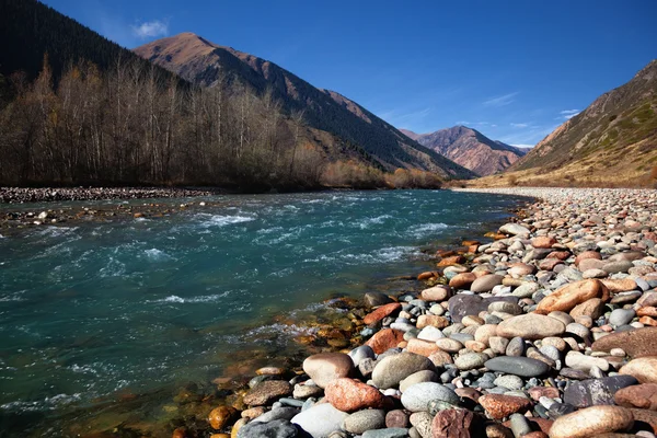 カザフスタンでシェレク川 — ストック写真