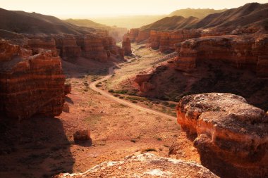 Canyon in the Kazakhstan clipart