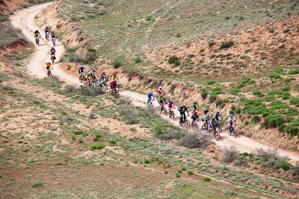 Vårens äventyr mountain bike konkurrens — Stockfoto