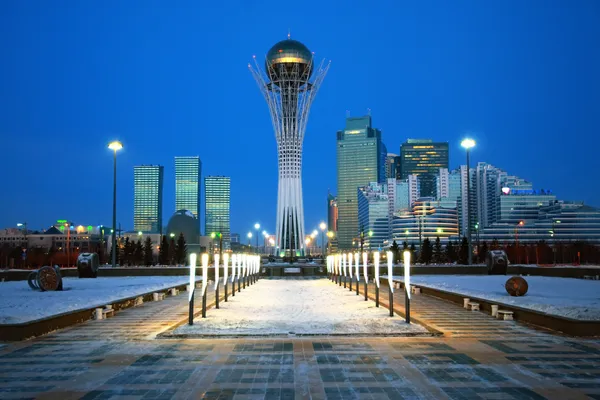 Cidade de Astana - a capital do Cazaquistão Imagens De Bancos De Imagens