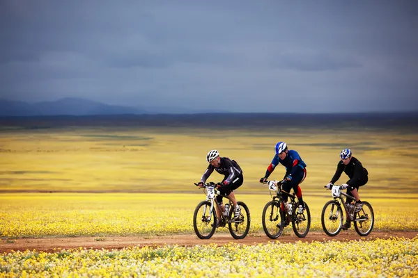Bahar macera dağ bisikleti Yarışması — Stok fotoğraf