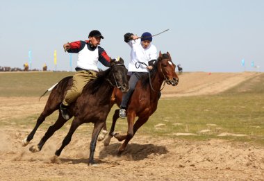 geleneksel Ulusal göçebe at binme