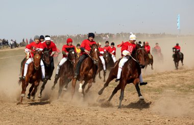 geleneksel Ulusal göçebe at binme