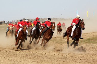 geleneksel Ulusal göçebe at binme