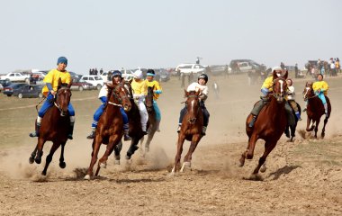 geleneksel Ulusal göçebe at binme