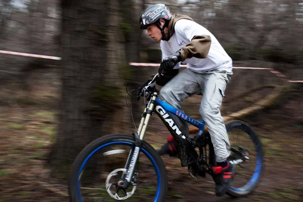 Spring mountain bike competition — Stock Photo, Image