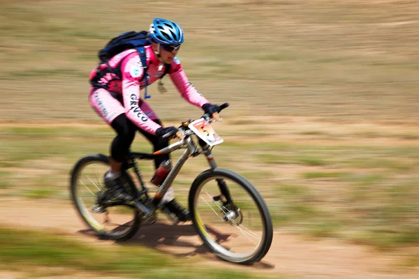 Avontuur berg fiets competitie — Stockfoto