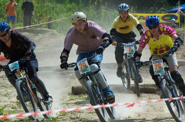 Ακραία bikecross ανταγωνισμού — Φωτογραφία Αρχείου
