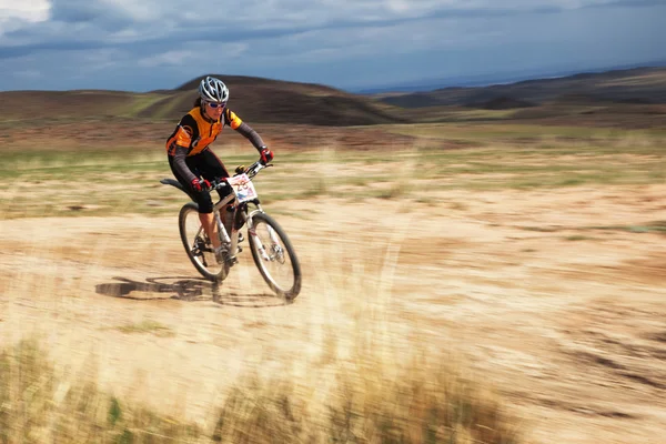 Äventyr mountain bike konkurrens — Stockfoto