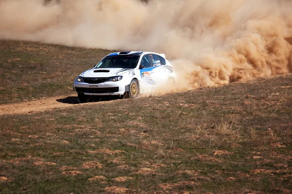 Auto Rally no deserto — Fotografia de Stock