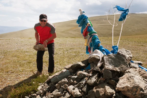 몽골에서 전통 여행 — 스톡 사진