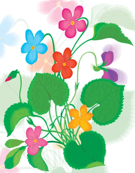 Красивый букет цветов — стоковый вектор