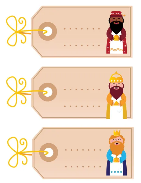 Рождественские открытки с золотой лентой — стоковый вектор