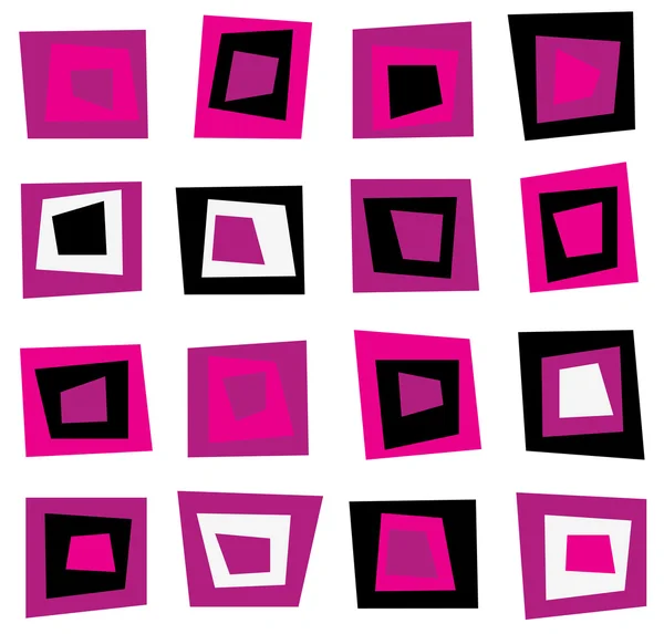 stock vector Retro seamless background or pattern with pink squares