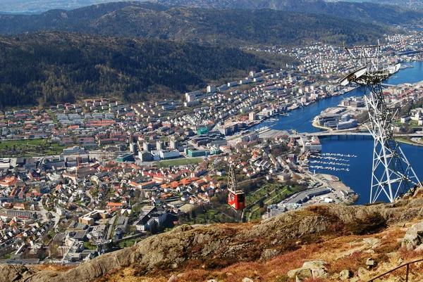 Ulriken Bergen görünümünden — Stok fotoğraf