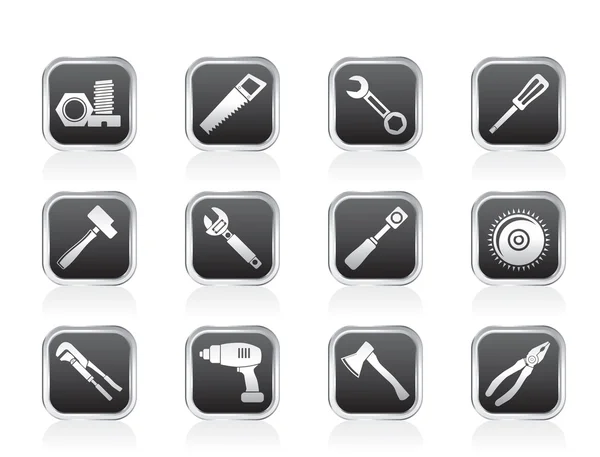 Różnego rodzaju narzędzia ikony — Wektor stockowy