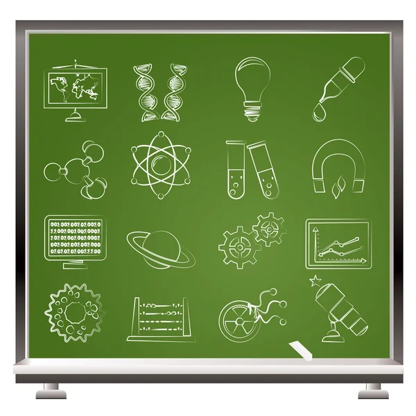 Science, research and education Icons — Stock Vector