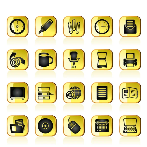 Iconos de herramientas empresariales y de oficina — Archivo Imágenes Vectoriales