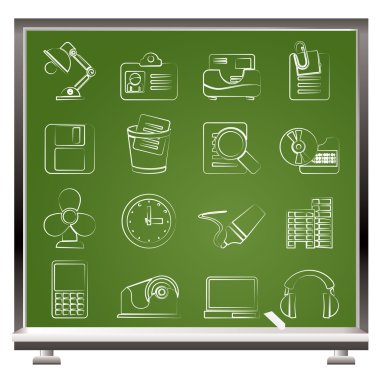 Office and business icons clipart