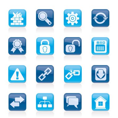 Internet and web site icons clipart