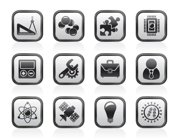 Science and Research Icons — Stockvector