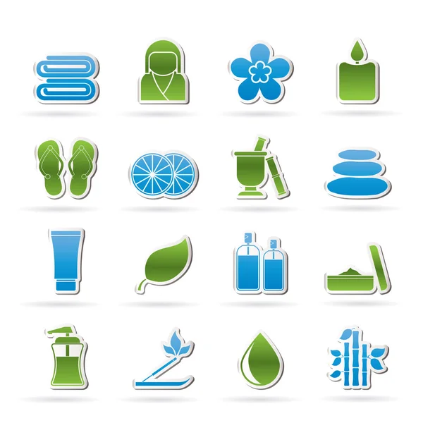 Symbole für Wellness-Objekte — Stockvektor