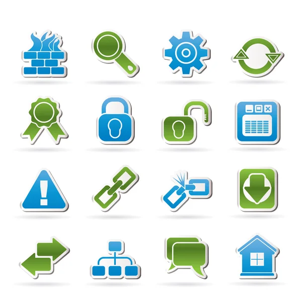 Internet and web site icons — Stock Vector