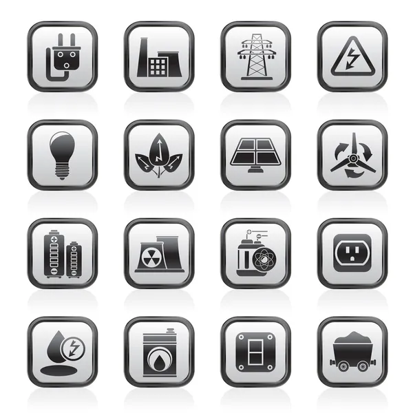 stock vector Power, energy and electricity icons