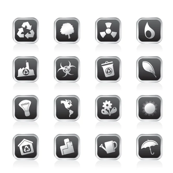 Ecology and Recycling icons — Stock Vector