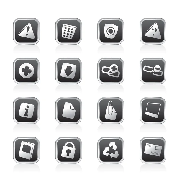 Web site and computer Icons — Stock Vector