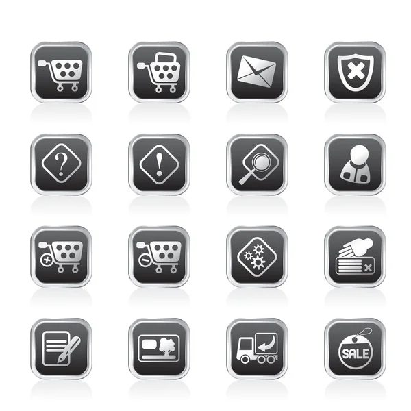 Online Shop Icons — Stock Vector