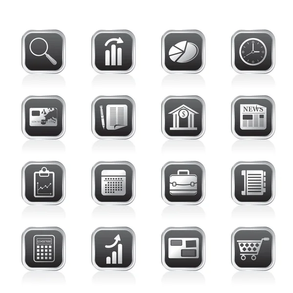 Business e Office icone internet — Vettoriale Stock