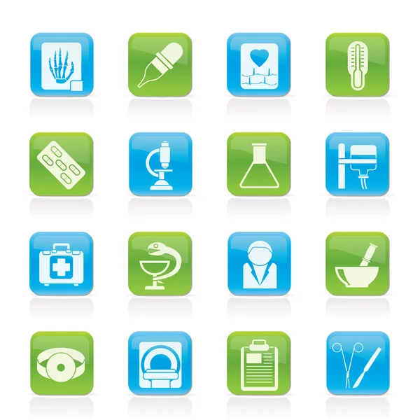 Healthcare and Medicine icons — Stock Vector