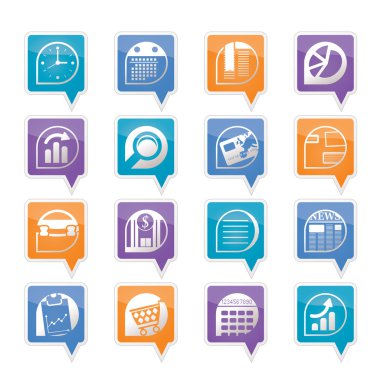 Business and Office Internet Icons clipart