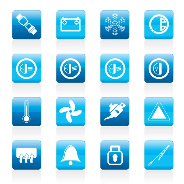 Car Dashboard icons — Stock Vector