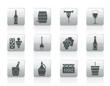 Wine Icons clipart