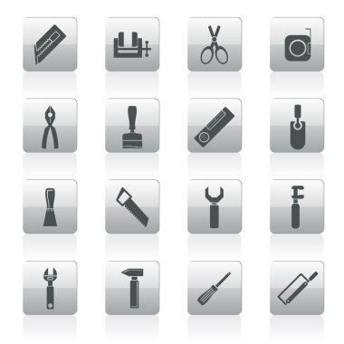 Building and Construction Tools icons clipart