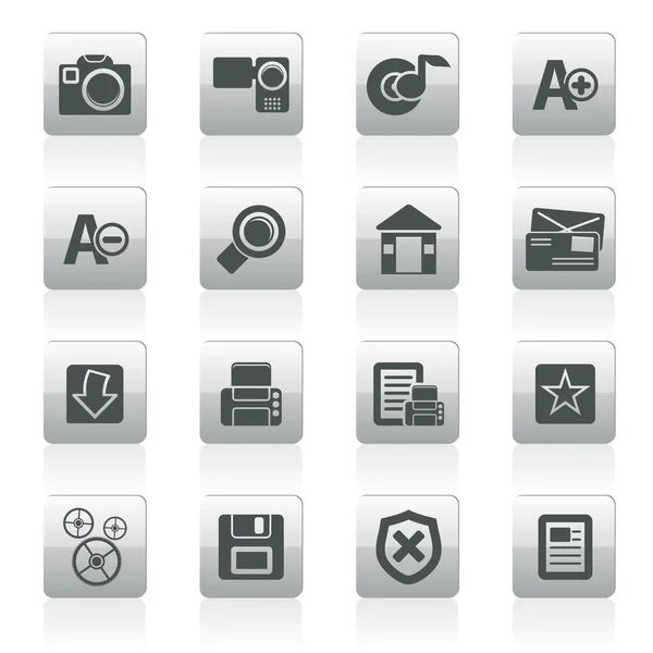 Iconos de Internet y sitio web — Archivo Imágenes Vectoriales