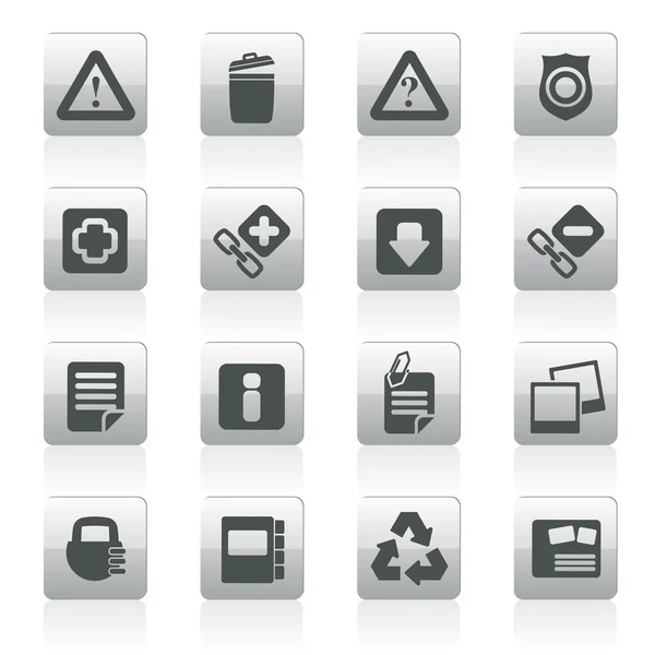 Sitio Web e Iconos de ordenador — Archivo Imágenes Vectoriales