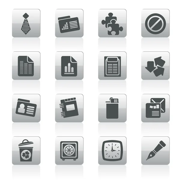 Business and Office Icons — Stock Vector