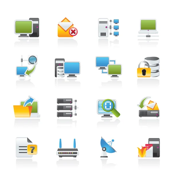 Computer Network and internet icons Stock Vector Image by ©stoyanh #9743410