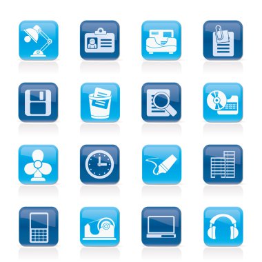 Office and business icons clipart