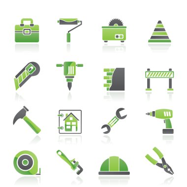 Construction and building Icons clipart