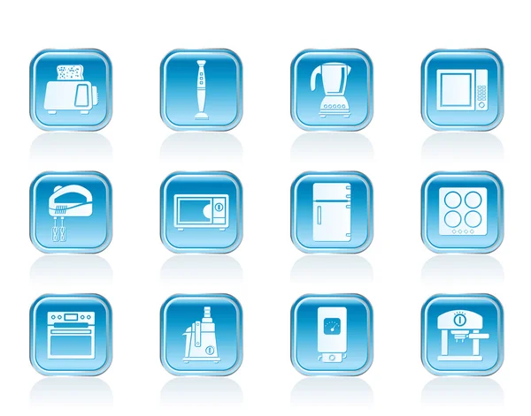Icônes d'équipement de cuisine et de maison — Image vectorielle