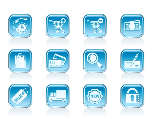Internet icons for online shop Royalty Free Stock Vectors
